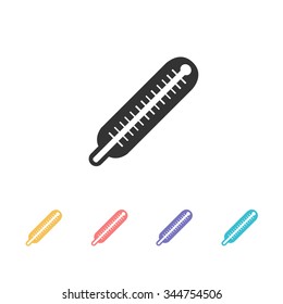 medical thermometer icon. vector illustration