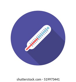 medical thermometer icon. vector illustration