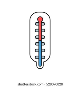 medical thermometer icon. vector illustration