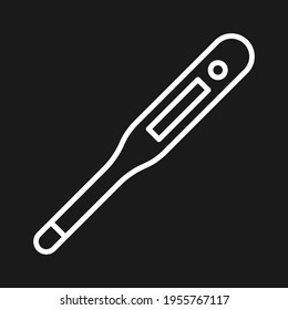 Medizinisches Thermometer Symbol Vektorbild. Kann für den medizinischen Bereich verwendet werden. Geeignet für mobile Apps, Web-Apps und Printmedien.