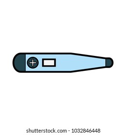Medical thermometer isolated