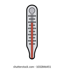 Medical thermometer isolated