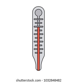 Medical thermometer isolated