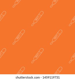 Medical thermometer pattern vector orange for any web design best