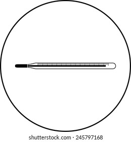 medical thermometer symbol