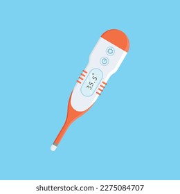 web de plantilla de diseño de elementos vectoriales de termómetro médico