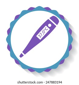 Medical thermometer vector icon 