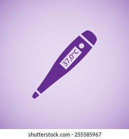 Medical thermometer vector icon 