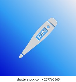 Medical thermometer vector icon 