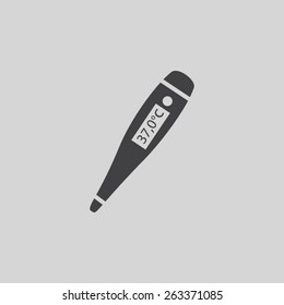 Medical thermometer vector icon