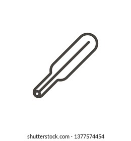Medical, thermometer vector icon. Element of medicine for mobile concept and web apps illustration. Thin line icon for website design and development. Vector icon