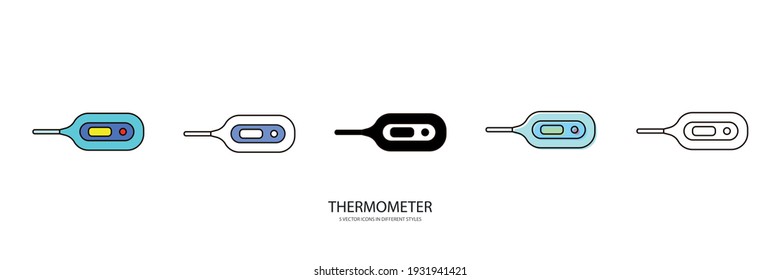Vektorsymbol für medizinisches Thermometer