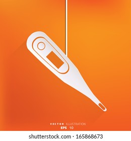 Medical thermometer web icon