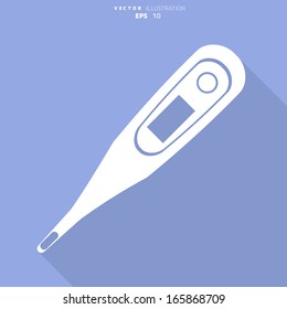 Medical thermometer web icon