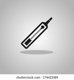 Medical thermometer web icon