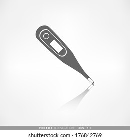 Medical thermometer web icon