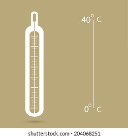 Medical thermometer web icon .vector