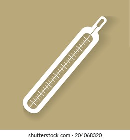 Medical thermometer web icon .vector