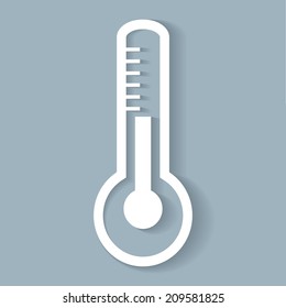 Medical thermometer web icon .vector