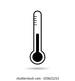 Medical thermometer web icon .vector