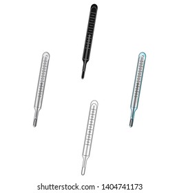Medical thermometer.Medicine single icon in cartoon,black style vector symbol stock illustration web.