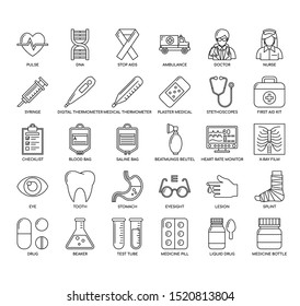 Medical  , Thin Line and Pixel Perfect Icons