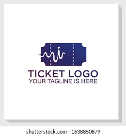 medical ticket logo template design vector, health logo template