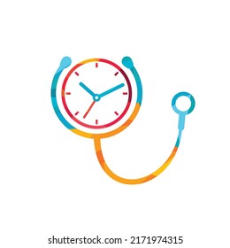 Medical time vector logo design template. Health and medical or pharmacy logo concept.	