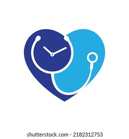 Medical time vector logo design template. Health and medical or pharmacy logo concept.	