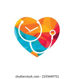 Medical time vector logo design template. Health and medical or pharmacy logo concept.	