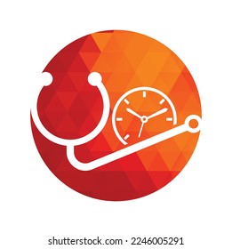 Medical time vector logo design template. Health and medical or pharmacy logo concept.