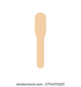 Medical tongue depressor flat vector icon on white background
