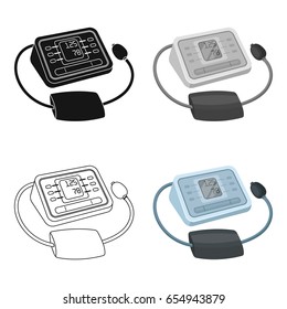 Medical tonometer.Old age single icon in cartoon style vector symbol stock illustration web.