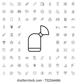 Medical tool icon. set of outline medicine icons.