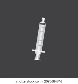Herramienta médica. Inyección médica. Ilustración vectorial con temática de construcción para la decoración de iconos, logotipos, pegatinas, parches, etiquetas, signos, insignias, certificados o capas.