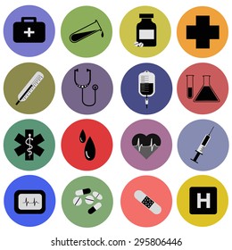 Medical tools vector icons