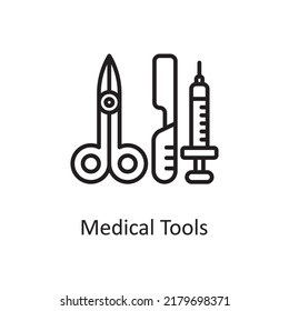 Medical Tools vector outline Icon Design illustration. Medical Symbol on White background EPS 10 File