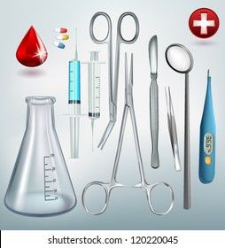 Medical Tools Vector Set