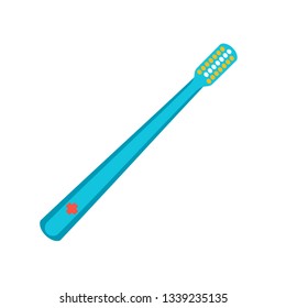 Medical toothbrush icon. Flat illustration of medical toothbrush vector icon for web design