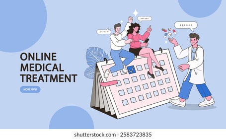 Medical Tourism Concept. online doctor service. insurance metaphor. healthcare and world. health day with globe. Professional doctor in a smartphone giving a consultation online. Vector Illustration.