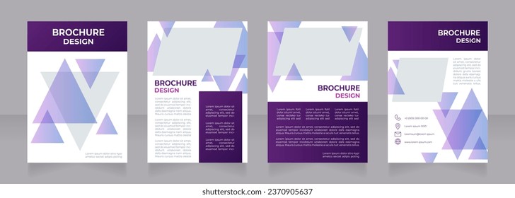 Medical tourism opportunities blank brochure design. Healthcare. Template set with copy space for text. Premade corporate reports collection. Editable 4 paper pages. Montserrat font used