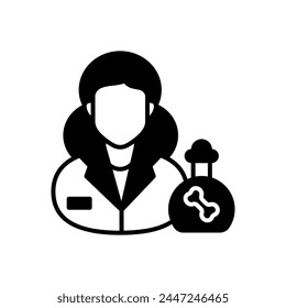 Medical Toxicologist icon in vector. Logotype
