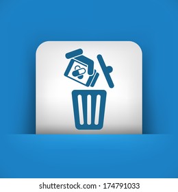 Medical trash bin