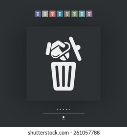 Medical trash bin