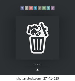 Medical trash bin