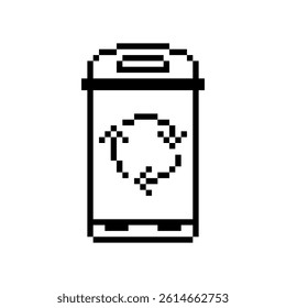 medical trash bin pixel art