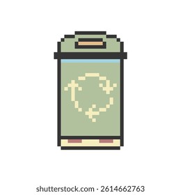 medical trash bin pixel art