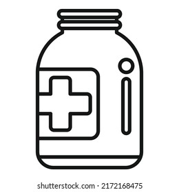 Medical trash icon outline vector. Waste organic. Dry plastic