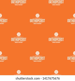 Medical treatment pattern vector orange for any web design best