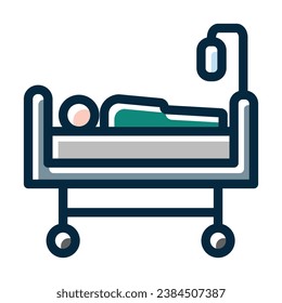 Medical Treatment Vector Thick Line Filled Dark Colors Icons For Personal And Commercial Use.
